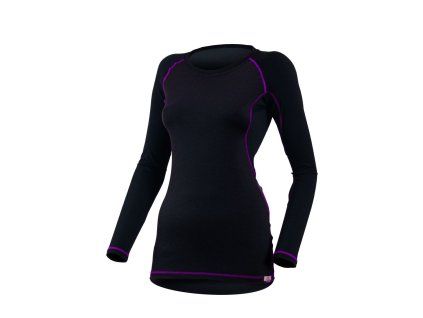 Lasting DITA 9045 černé vlněné merino triko