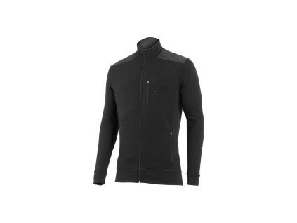 Lasting HUBERT 9090 černá vlněná merino mikina