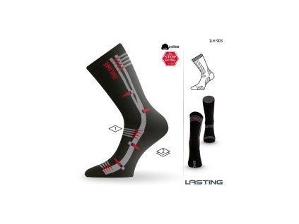 Lasting ILH 903 černá Inline ponožky