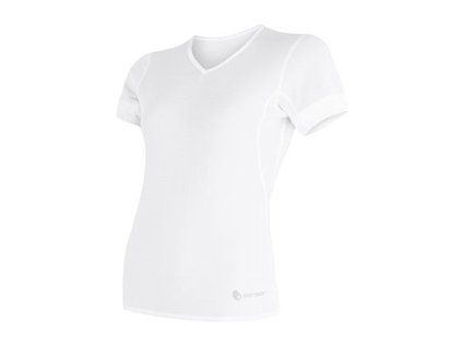 SENSOR COOLMAX AIR dámské triko kr.rukáv V-neck bílá