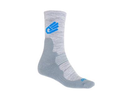 SENSOR PONOŽKY EXPEDITION MERINO WOOL šedá/modrá