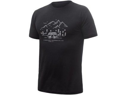 sensor merino active pt van life panske triko kr rukav cerna 2