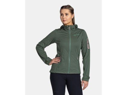 damska softshellova bunda kilpi beltra w tmave zelena