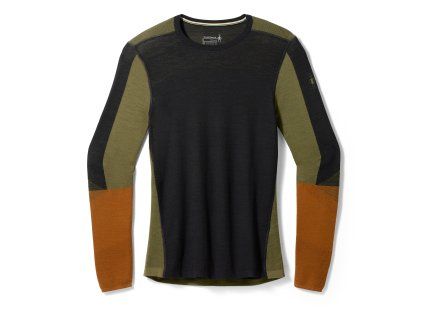 Smartwool INTRAKNIT THERMAL MERINO BL COLORBLOCK CREW black-winter moss