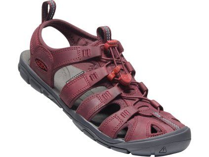 Keen CLEARWATER CNX LEATHER WOMEN wine / red dahlia (Veľkosť 42)