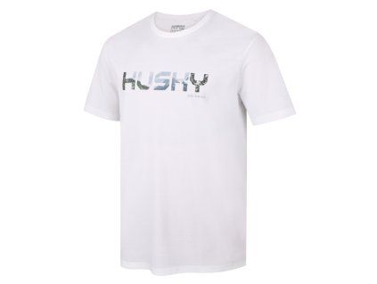 1080522 husky panske bavlnene triko tee wild m white