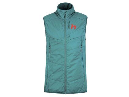 hannah kechu vest oil blue burnt olive