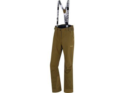 Husky Dámske lyžiarske nohavice Galti L dk. khaki (Veľkosť -XXL)