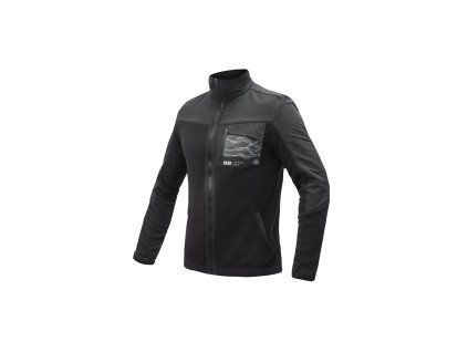 SENSOR TEDDY pánska bunda fleece celozips čierna (Veľkosť S)