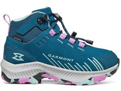 garmont 9 81 kids pulse trek wp corsair blue moonlite pink