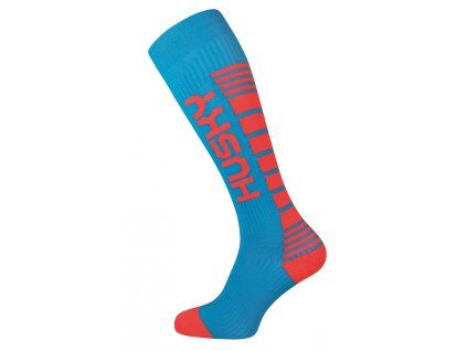 Husky Ponožky Compress fit blue/red (Veľkosť S-M)