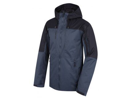 Husky Pánska hardshell bunda Nickin M anthracite/black (Veľkosť L)