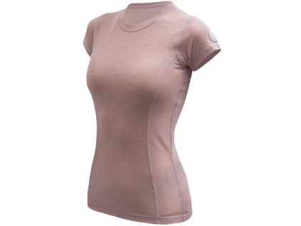 sensor merino air damske triko kr rukav dusty pink