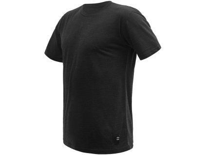 sensor merino cordura panske triko kr rukav cerna
