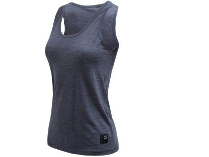 SENSOR MERINO LITE dámské triko bez rukávu mottled blue