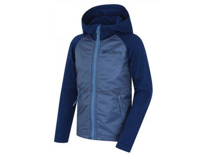 Husky Detská mikina s kapucňou Any K blue (Veľkosť 128)