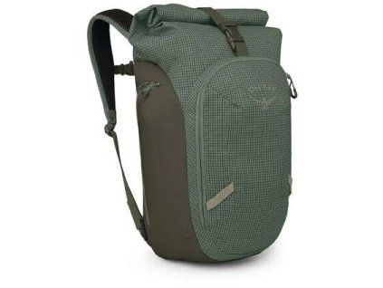 osprey transporter roll top pack pine leaf earl grey