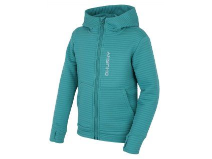 1129275 husky detska mikina s kapuci anara k green