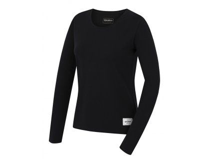 1129707 husky damske bavlnene triko tee loba l black