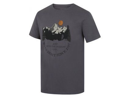 Husky Pánske bavlnené tričko Tee Moon M dark grey (Veľkosť L)