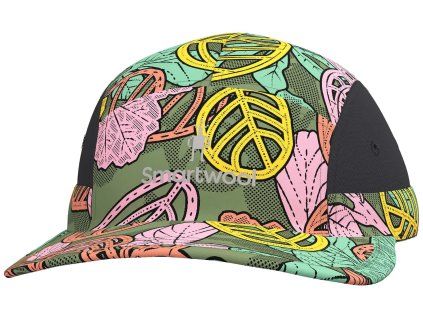 1133202 smartwool hike 5 panel hat fern green aloha forest