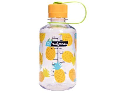 Nalgene Narrow Mouth 500 mL Sustain Clear wPineapples print 682021 0132