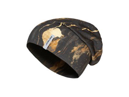 SENSOR ČEPICE MERINO IMPRESS černá/cosmos velikost M (Velikost M)