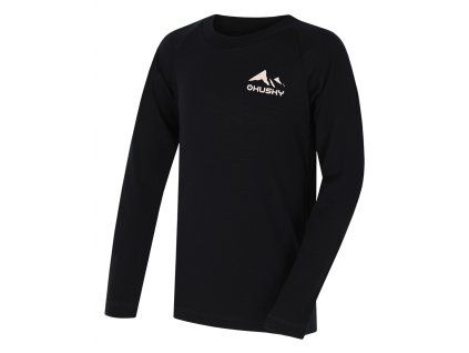 Husky Dětské merino termoprádlo Merbo K black (Velikost 152)