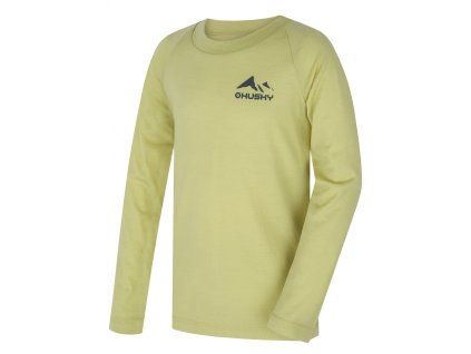 Husky Dětské merino termoprádlo Merbo K light green (Velikost 140)
