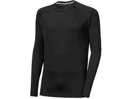 SENSOR MERINO ACTIVE NO LOGO pánské triko dl.rukáv raglan černá