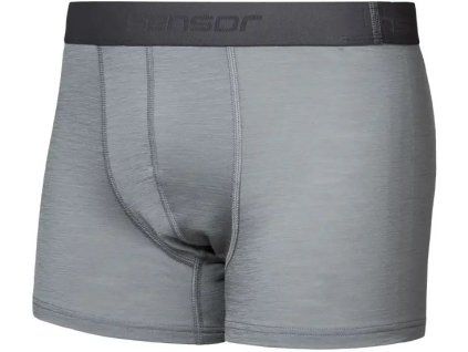 sensor merino active panske trenky sv seda