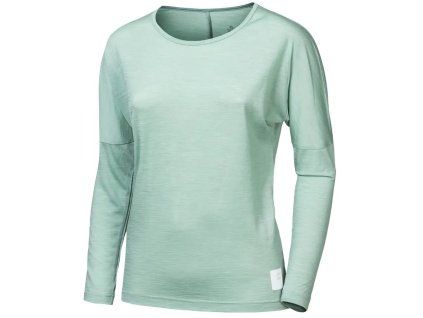 sensor merino air traveller damske triko dl rukav basil green