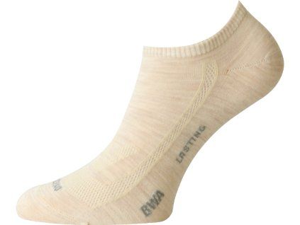 Lasting merino ponožky BWA béžové (Velikost L)
