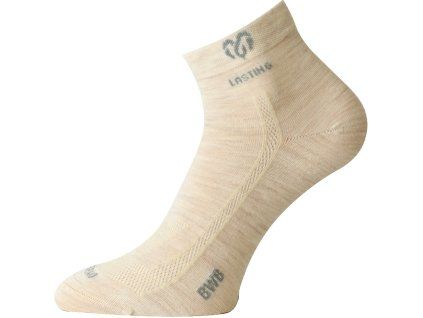 Lasting merino ponožky BWB béžové (Velikost L)