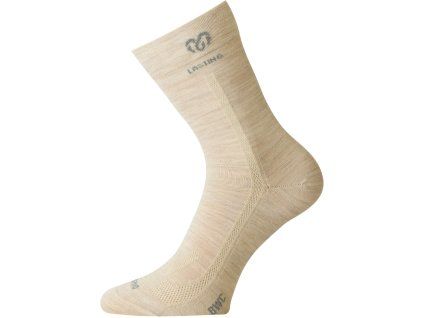Lasting merino ponožky BWC béžové (Velikost L)
