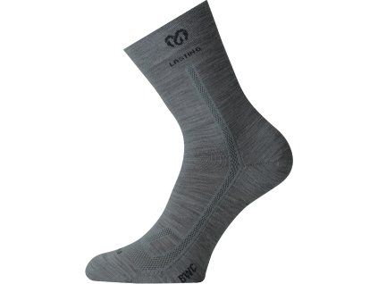 Lasting merino ponožky BWC šedé (Velikost L)