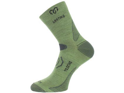 Lasting merino ponožky TNW zelené (Velikost L)