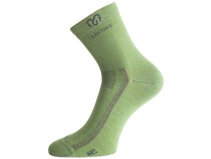 Lasting merino ponožky WKS zelené (Velikost L)