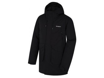 Husky Pánský hardshellový plněný kabát Narvik M black (Velikost L)