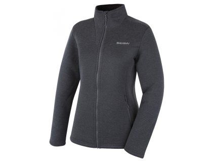 Husky Dámský svetr na zip Akra L dark grey (Velikost L)