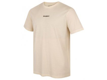 Husky Pánské bavlněné triko Tee Walker M beige (Velikost L)
