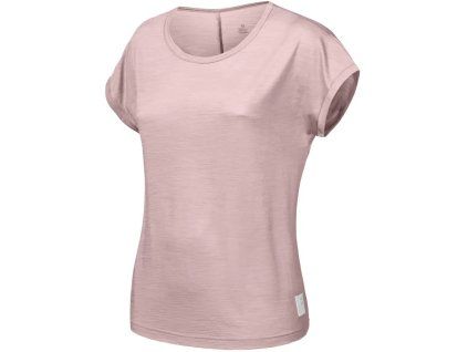 sensor merino air traveller damske triko kr rukav dusty pink