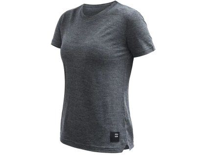 sensor merino lite damske triko kr rukav anthracite gray
