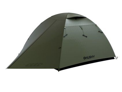 Husky Lehký turistický stan pro 3 osoby Beast 3 dark green (Velikost OneSize)