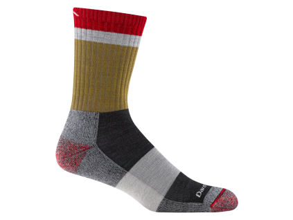 Darn Tough Heady Stripe Micro Crew Lightweight with Cushion Ash
