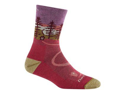Darn Tough NORTHWOODS MICRO CREW MIDWEIGHT WITH CUSHION cranberry