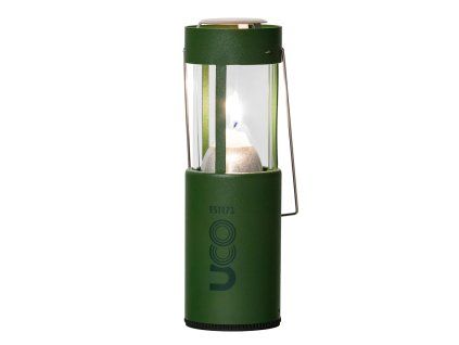 UCO Original Candle Lantern with emergency candle for camping gear and prepping Forest Green Candle Lantern