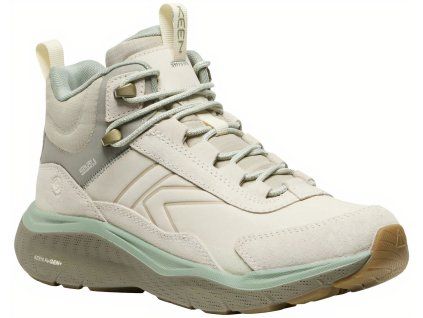 keen leiki leather mid wp women birch lily pad