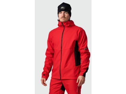 Northfinder AMADEU pánská zateplená softshellová bunda redblack BU 5440OR 361