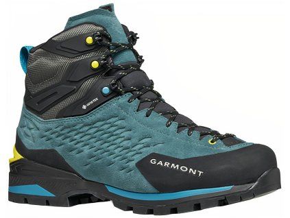 garmont ascent evo gtx jay blue sheen yellow
